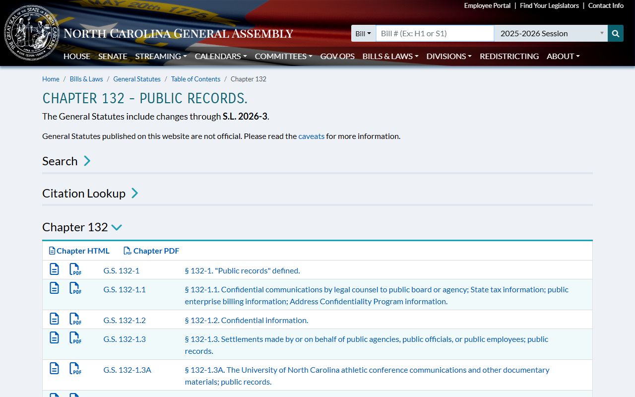 Tyrrell County court records North Carolina public records statutes