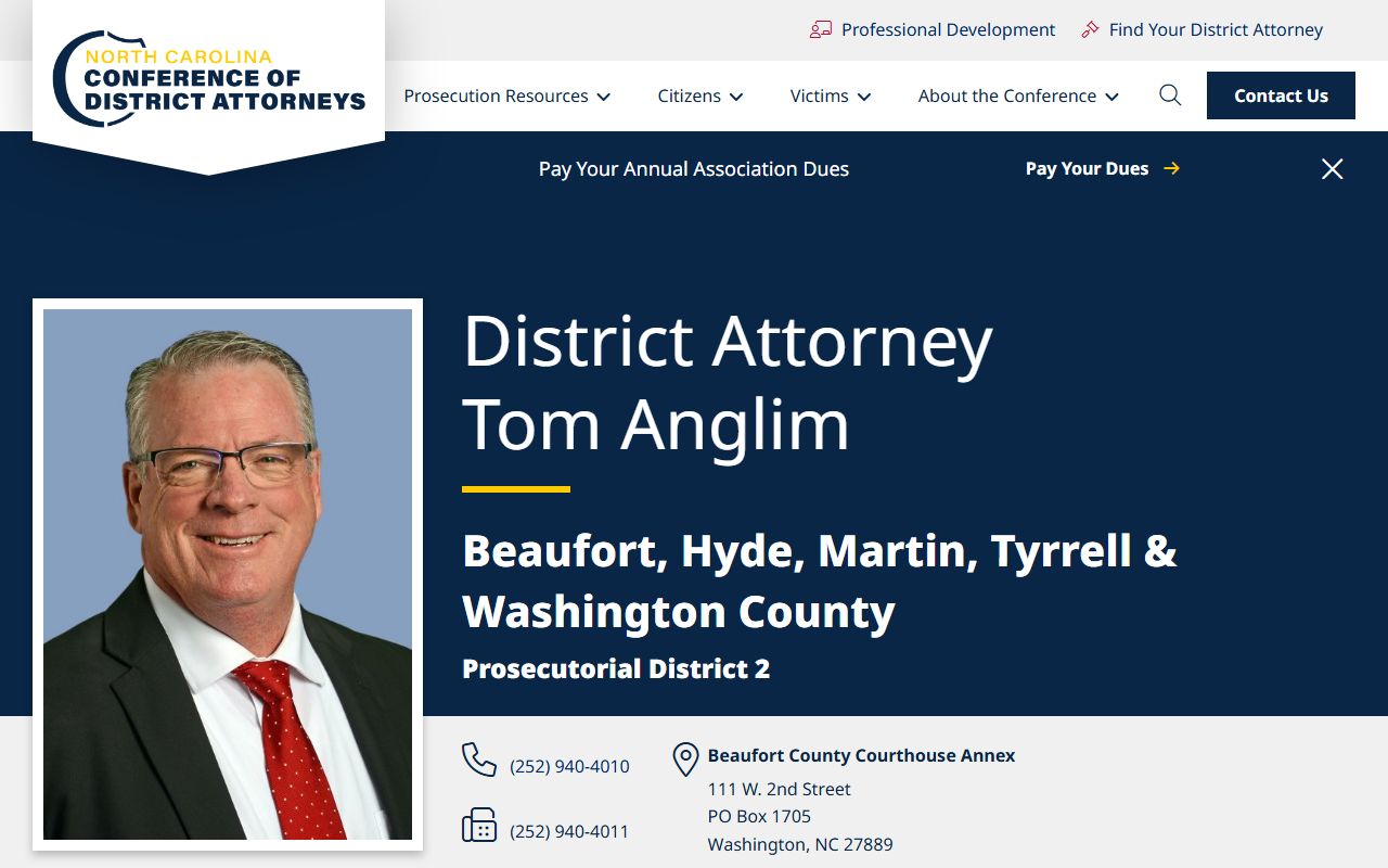 Tyrrell County criminal court records Prosecutorial District 2