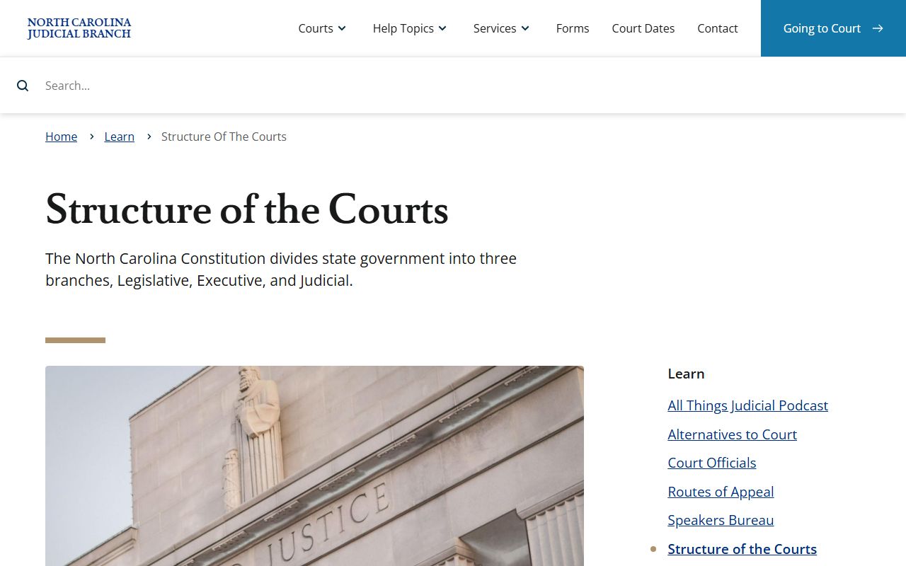 Tyrrell County court records North Carolina court structure
