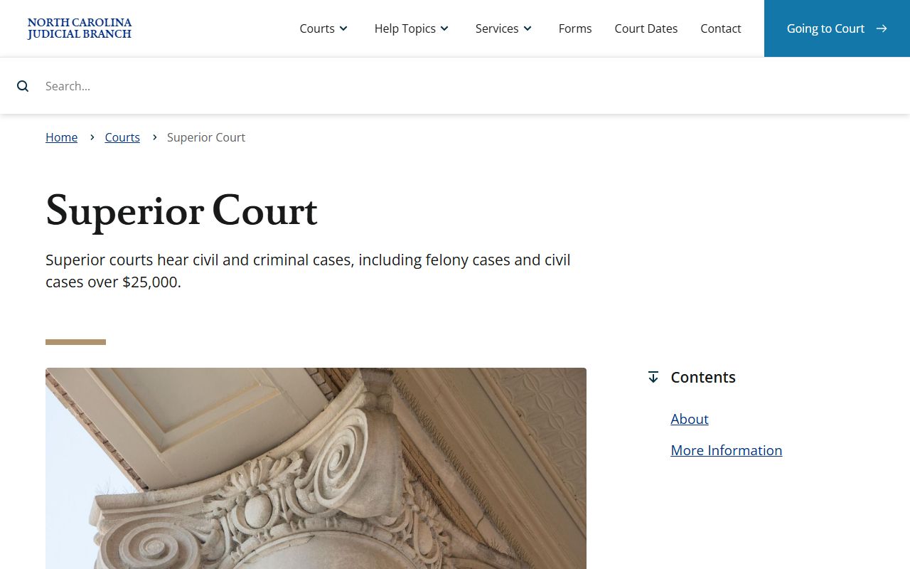 Tyrrell County traffic court records North Carolina Superior Court source